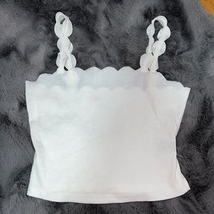 Cami top with Scallop trim SHEIN